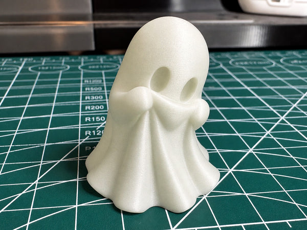 Glow-in-the-dark 3D printed ghost Halloween decoration